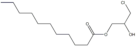 Undecanoic acid 2-hydroxy-3-chloropropyl ester