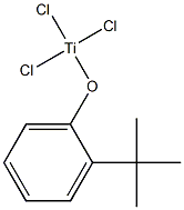 (2-tert-Butylphenoxy)trichlorotitanium(IV) 结构式