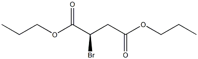 [R,(+)]-Bromosuccinic acid dipropyl ester Structure