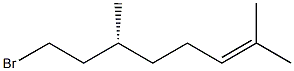 (R)-2,6-Dimethyl-8-bromo-2-octene Structure