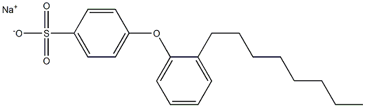 4-(2-Octylphenoxy)benzenesulfonic acid sodium salt Structure