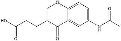 6-Acetylamino-3,4-dihydro-4-oxo-2H-1-benzopyran-3-propionic acid