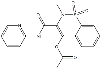 4-(Acetyloxy)-2-methyl-N-(2-pyridyl)-2H-1,2-benzothiazine-3-carboxamide 1,1-dioxide