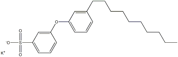 3-(3-Decylphenoxy)benzenesulfonic acid potassium salt Structure