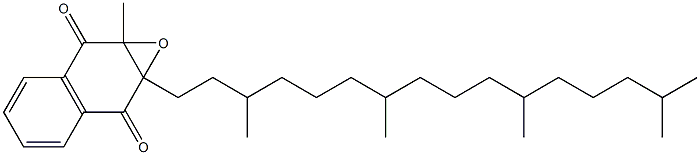 1a,7a-Dihydro-1a-methyl-7a-phytylnaphth[2,3-b]oxirene-2,7-dione Struktur