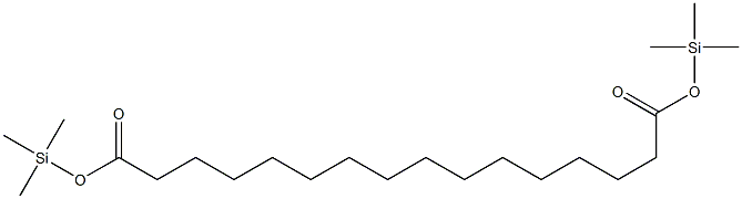 Hexadecanedioic acid di(trimethylsilyl) ester 结构式
