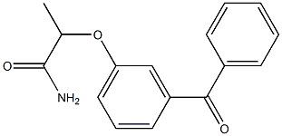 2-(m-Benzoylphenoxy)propionamide Structure