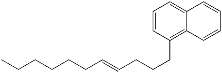 1-(4-ウンデセニル)ナフタレン 化学構造式
