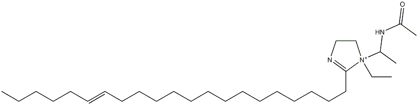 1-[1-(Acetylamino)ethyl]-1-ethyl-2-(15-henicosenyl)-2-imidazoline-1-ium 结构式