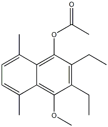 1-Acetoxy-2-ethyl-3-ethyl-4-methoxy-5-methyl-8-methylnaphthalene