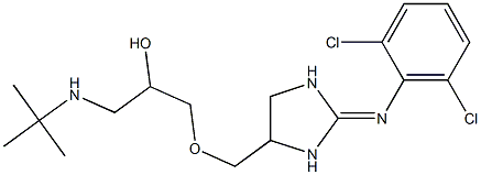 2-tert-Butylamino-1-[[[2-(2,6-dichlorophenylimino)imidazolidin-4-yl]methoxy]methyl]ethanol