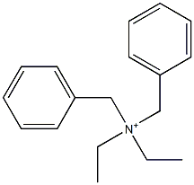 Dibenzyldiethylaminium Struktur