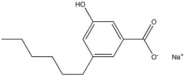  3-Hexyl-5-hydroxybenzoic acid sodium salt