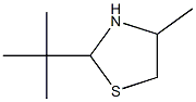 2-tert-Butyl-4-methylthiazolidine Structure