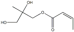 (Z)-2-Butenoic acid 2,3-dihydroxy-2-methylpropyl ester Structure