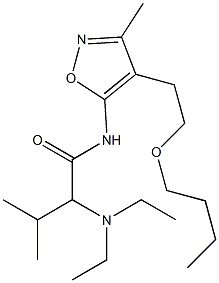 N-[4-(2-Butoxyethyl)-3-methyl-5-isoxazolyl]-2-(diethylamino)-3-methylbutyramide