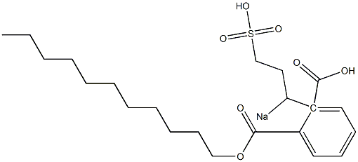 Phthalic acid 1-undecyl 2-(1-sodiosulfopropyl) ester Structure