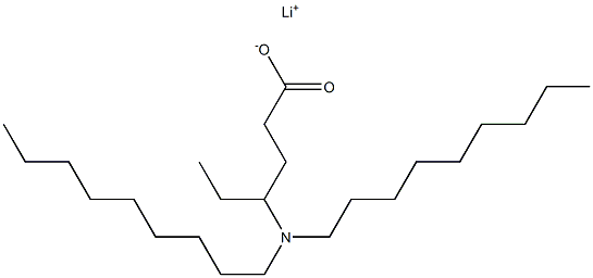 4-(Dinonylamino)hexanoic acid lithium salt Structure