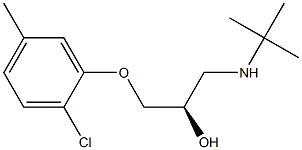 (2R)-1-(tert-Butylamino)-3-(2-chloro-5-methylphenoxy)-2-propanol Structure
