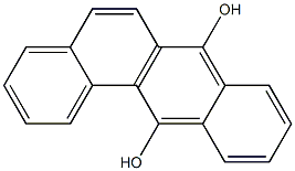 ベンゾ[a]アントラセン-7,12-ジオール 化学構造式