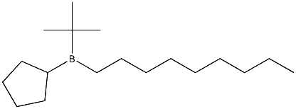 tert-ブチルシクロペンチルノニルボラン 化学構造式