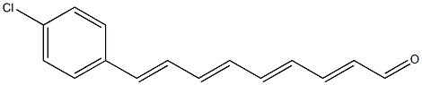 (2E,4E,6E,8E)-9-(4-Chlorophenyl)-2,4,6,8-nonatetren-1-al Struktur