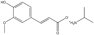Ferulic acid isopropylamine salt Struktur