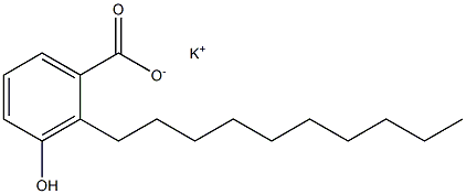 2-Decyl-3-hydroxybenzoic acid potassium salt Struktur