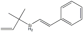 (E)-4,4-ジメチル-1-フェニル-3-シラ-1,5-ヘキサジエン 化学構造式