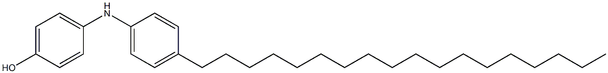 4'-Octadecyl[iminobisbenzen]-4-ol Struktur