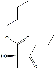 (R)-2-Hydroxy-2-(1-oxobutyl)propanoic acid butyl ester Struktur