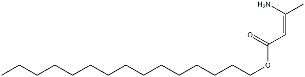 (Z)-3-Amino-2-butenoic acid pentadecyl ester Structure