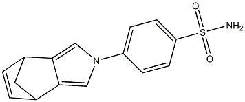 p-(4,7-Dihydro-4,7-methano-2H-isoindol-2-yl)benzenesulfonamide Struktur