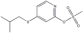 Methanesulfonic acid 4-(2-methylpropylthio)-2-pyridinyl ester Structure
