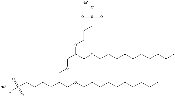 5,9-Bis(decyloxymethyl)-4,7,10-trioxatridecane-1,13-disulfonic acid disodium salt