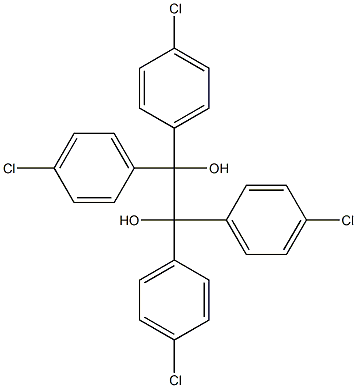 1,1,2,2-Tetrakis(4-chlorophenyl)ethane-1,2-diol Struktur
