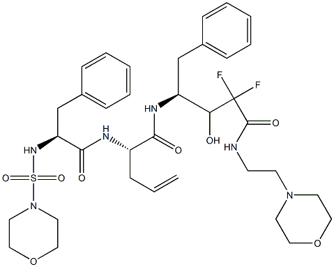 (4S)-4-[(S)-2-(N-Morpholinosulfonyl-L-phenylalanylamino)-4-pentenoylamino]-2,2-difluoro-3-hydroxy-5-phenyl-N-(2-morpholinoethyl)pentanamide