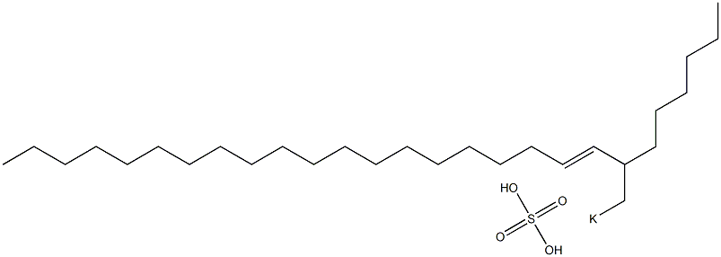 Sulfuric acid 2-hexyl-3-docosenyl=potassium ester salt