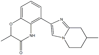 5-[(5,6,7,8-Tetrahydro-7-methylimidazo[1,2-a]pyridin)-2-yl]-2-methyl-2H-1,4-benzoxazin-3(4H)-one|