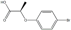 [R,(+)]-2-(p-Bromophenoxy)propionic acid Struktur