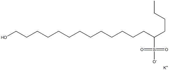 18-Hydroxyoctadecane-5-sulfonic acid potassium salt|