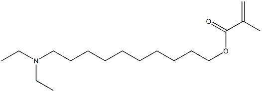 Methacrylic acid 10-(diethylamino)decyl ester Structure
