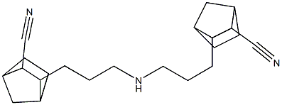 3,3'-(Iminobistrimethylene)bis(2-norbornanecarbonitrile) Struktur