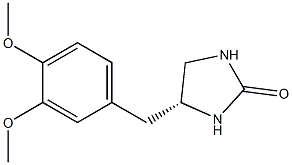(4R)-4-(3,4-Dimethoxybenzyl)-2-imidazolidinone 结构式