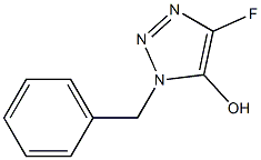 4-Fluoro-1-(benzyl)-1H-1,2,3-triazol-5-ol 结构式