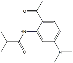 N-(2-Acetyl-5-dimethylaminophenyl)-2-methylpropanamide Struktur