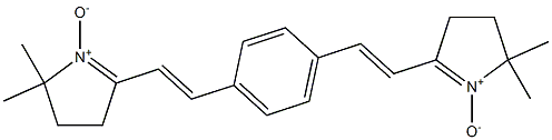 2,2'-[p-フェニレンビス(ビニレン)]ビス(5,5-ジメチル-1-ピロリン1-オキシド) 化学構造式