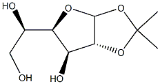 1-O,2-O-Isopropylidene-D-glucofuranose Structure
