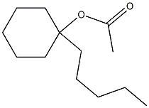 Acetic acid 1-pentylcyclohexyl ester Structure