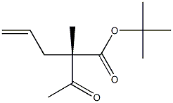 [2S,(-)]-2-Acetyl-2-methyl-4-pentenoic acid tert-butyl ester Structure